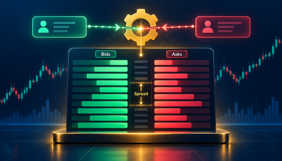 How the Binance.US order book matches Bitcoin buy and sell orders